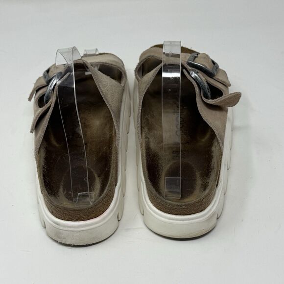 Birkenstock Papillio Arizona Sandals Womens 7 EU 38 Narrow Brown Platform Shoes - Picture 11 of 16